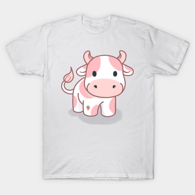 Strawberry cow T-Shirt by herry.le